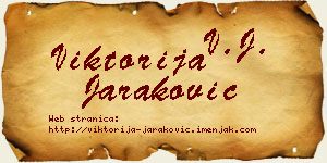 Viktorija Jaraković vizit kartica